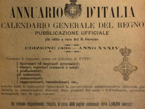 Santeramo nell’Annuario d’Italia del 1896